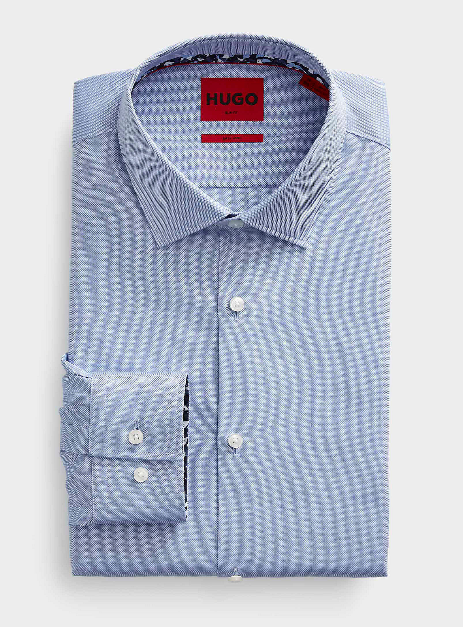 Hugo Koey Oxford Shirt Slim Fit In Blue