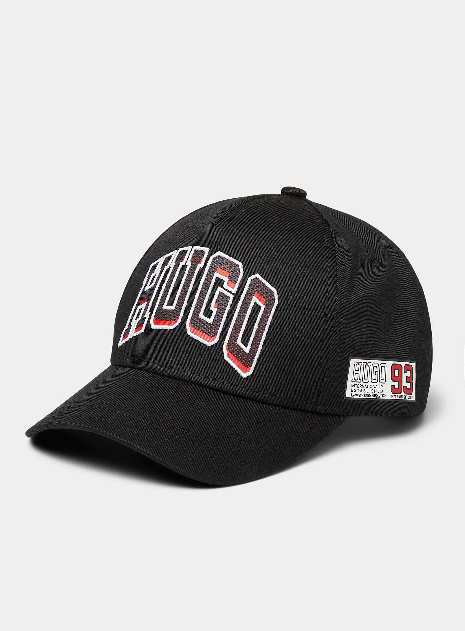 Shop Hugo Varsity Logo Cap In Black