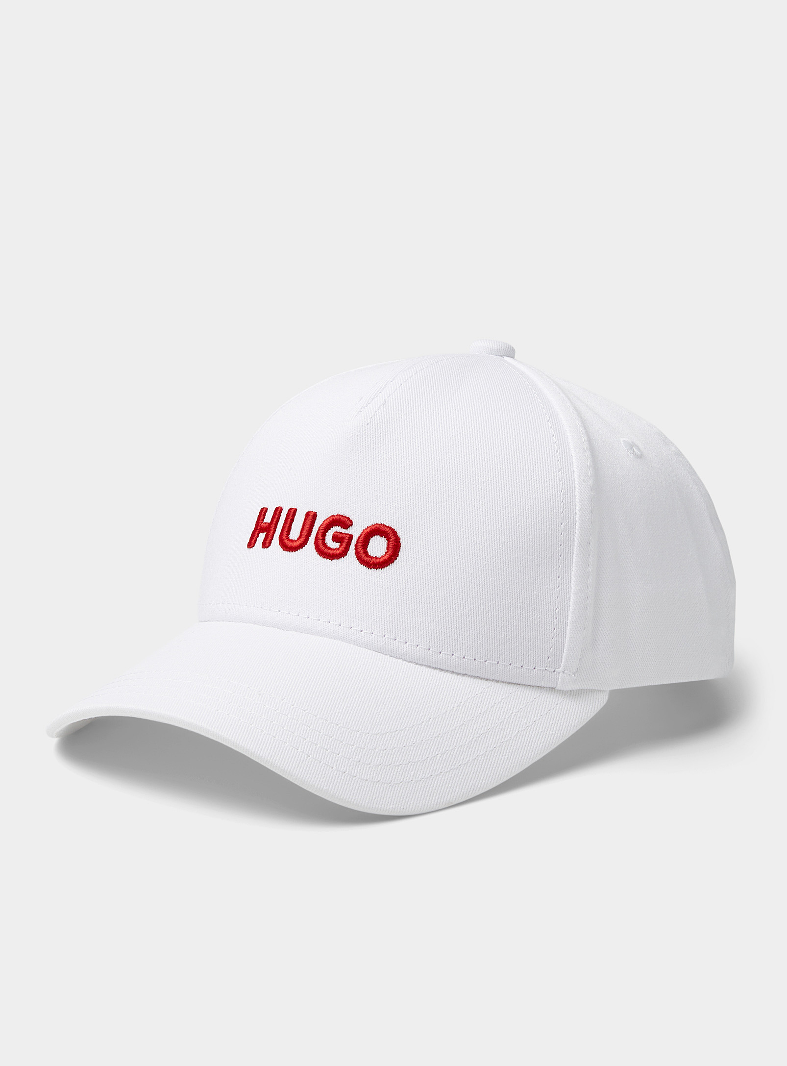 Hugo Red-logo White Cap In Purple