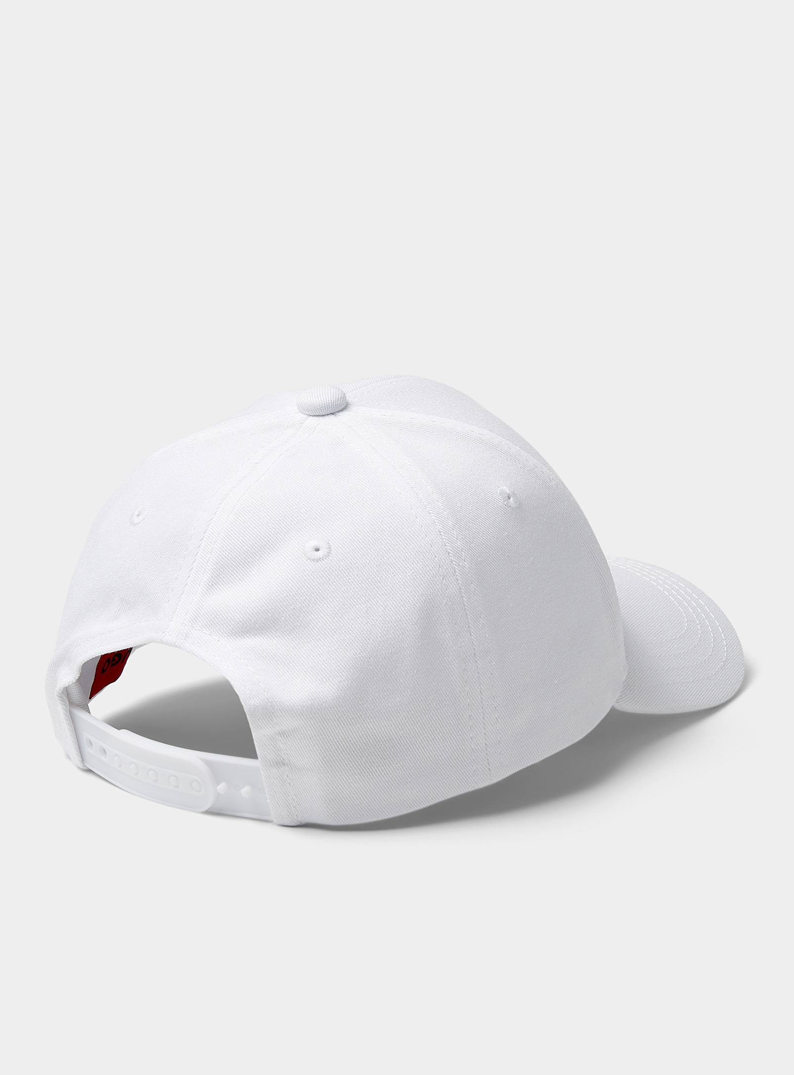 HUGO - La casquette blanche logo rouge