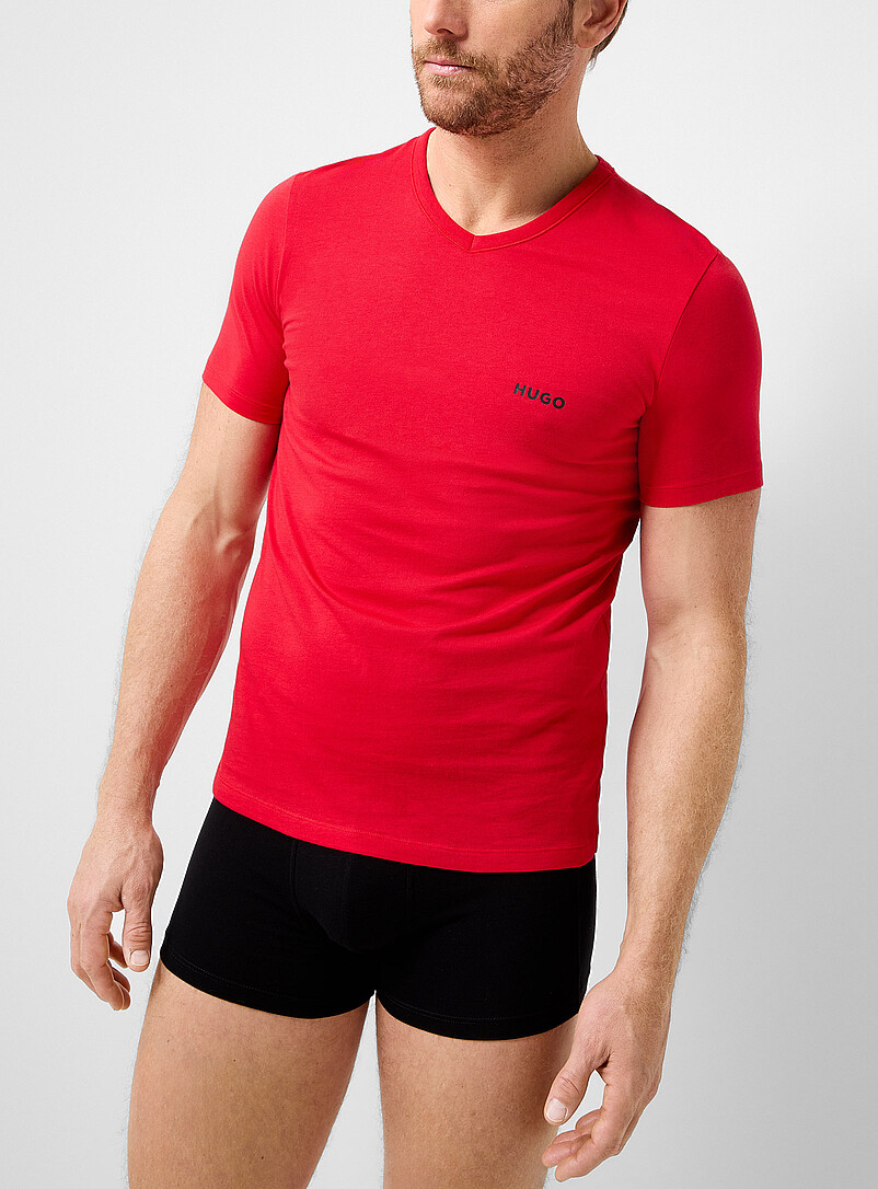 Contrast-Logo Undershirt