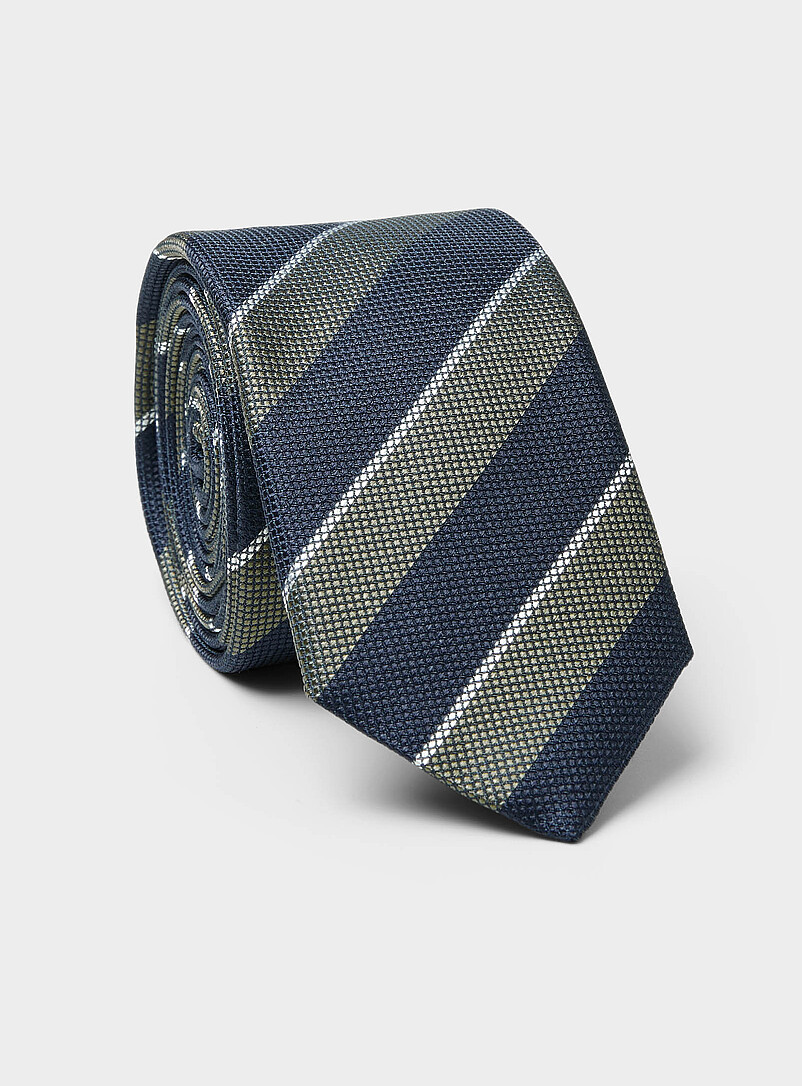 Diagonal stripe skinny tie product image (primary)