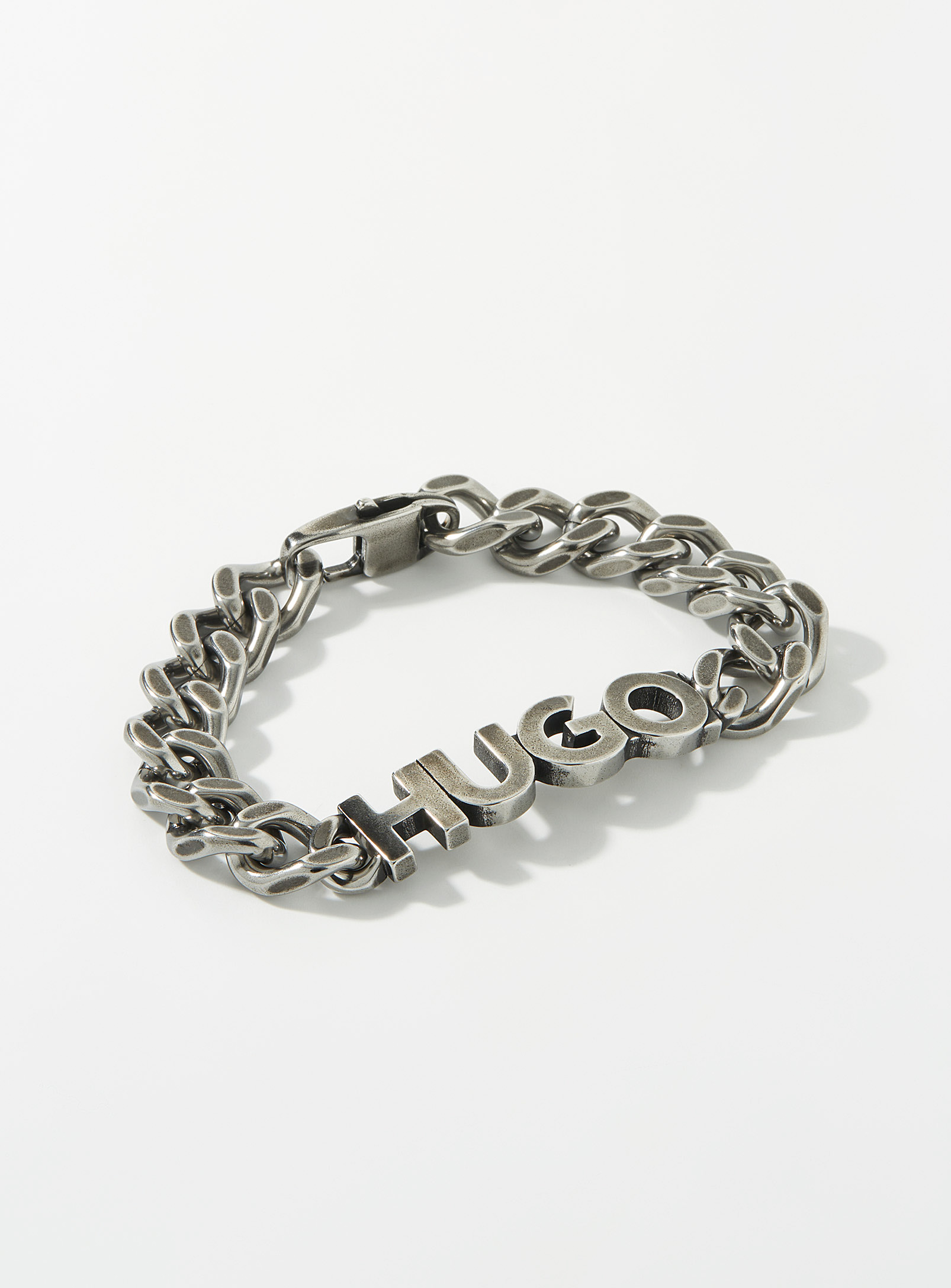 HUGO - Men's Logo curb-chain bracelet