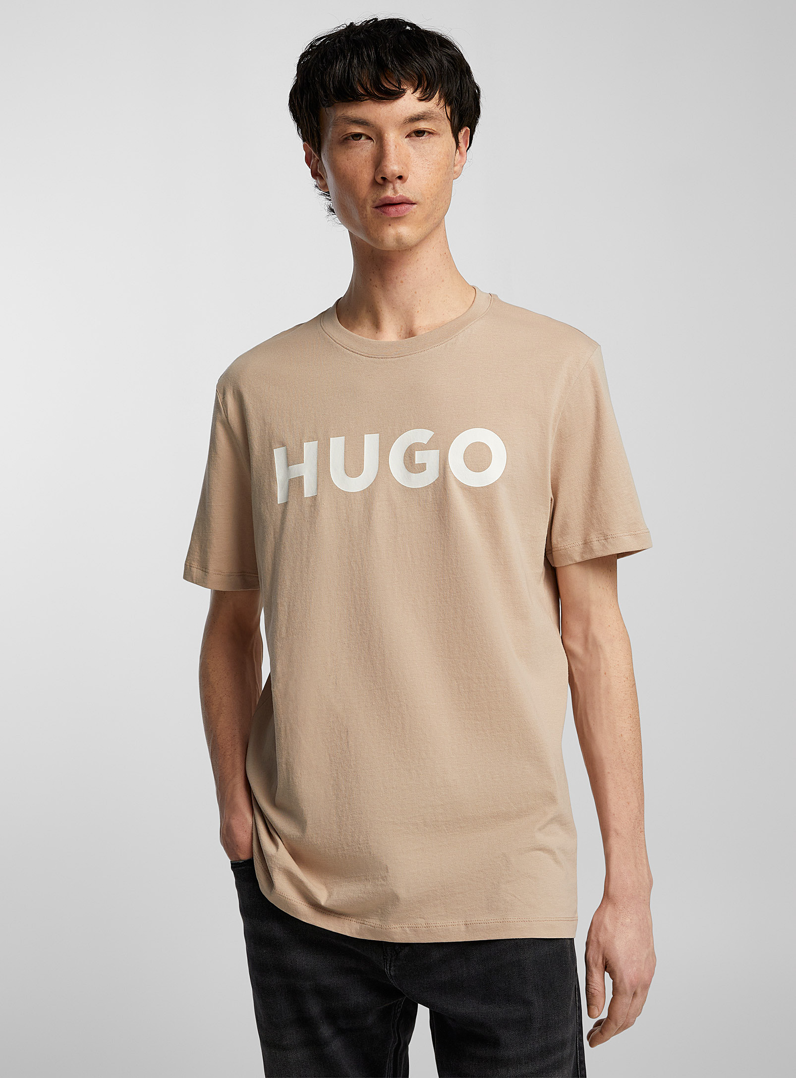 Hugo Dulvia T-shirt In Fawn