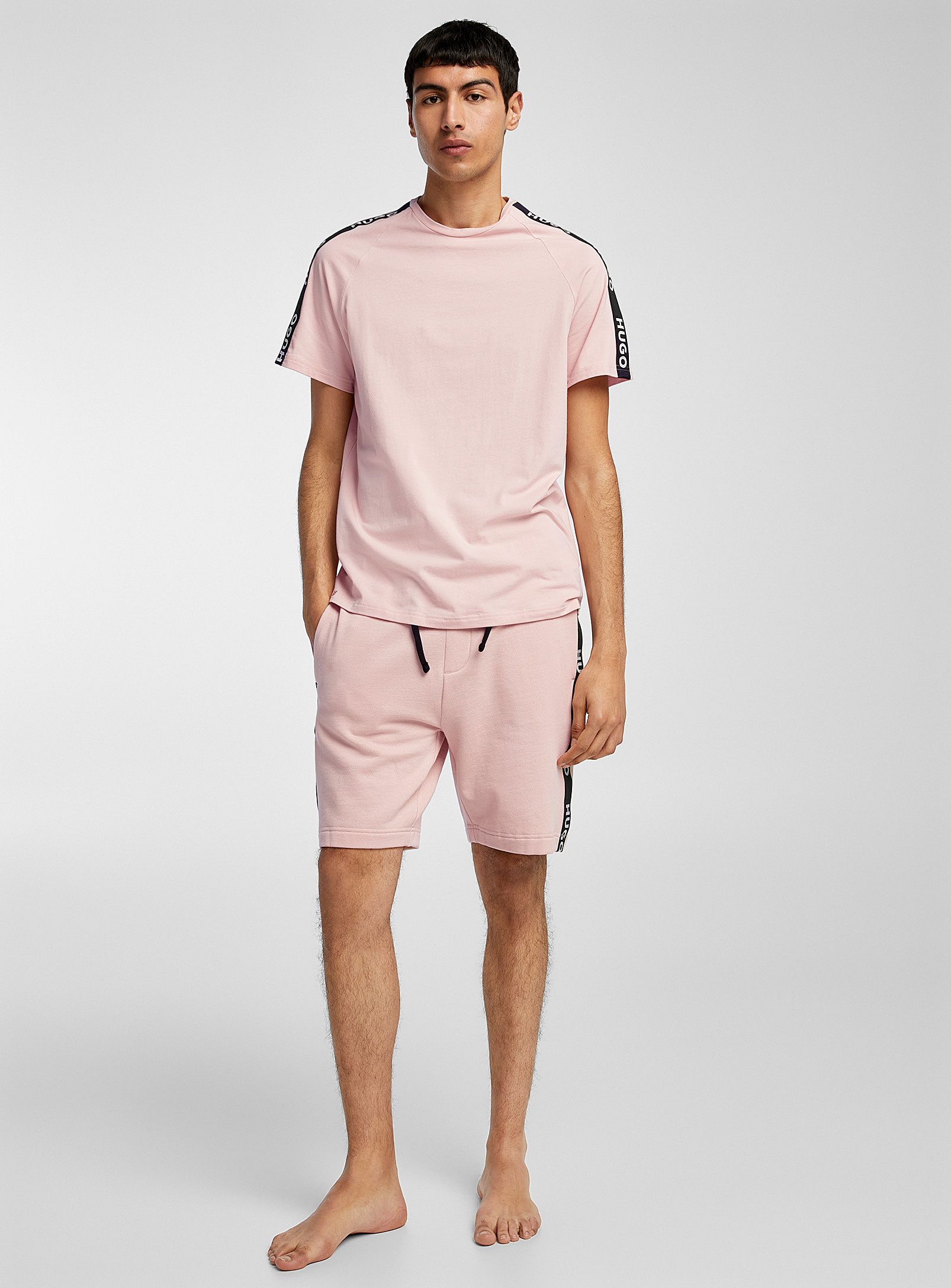 Hugo Loungewear Sporty Logot Shirt Pink