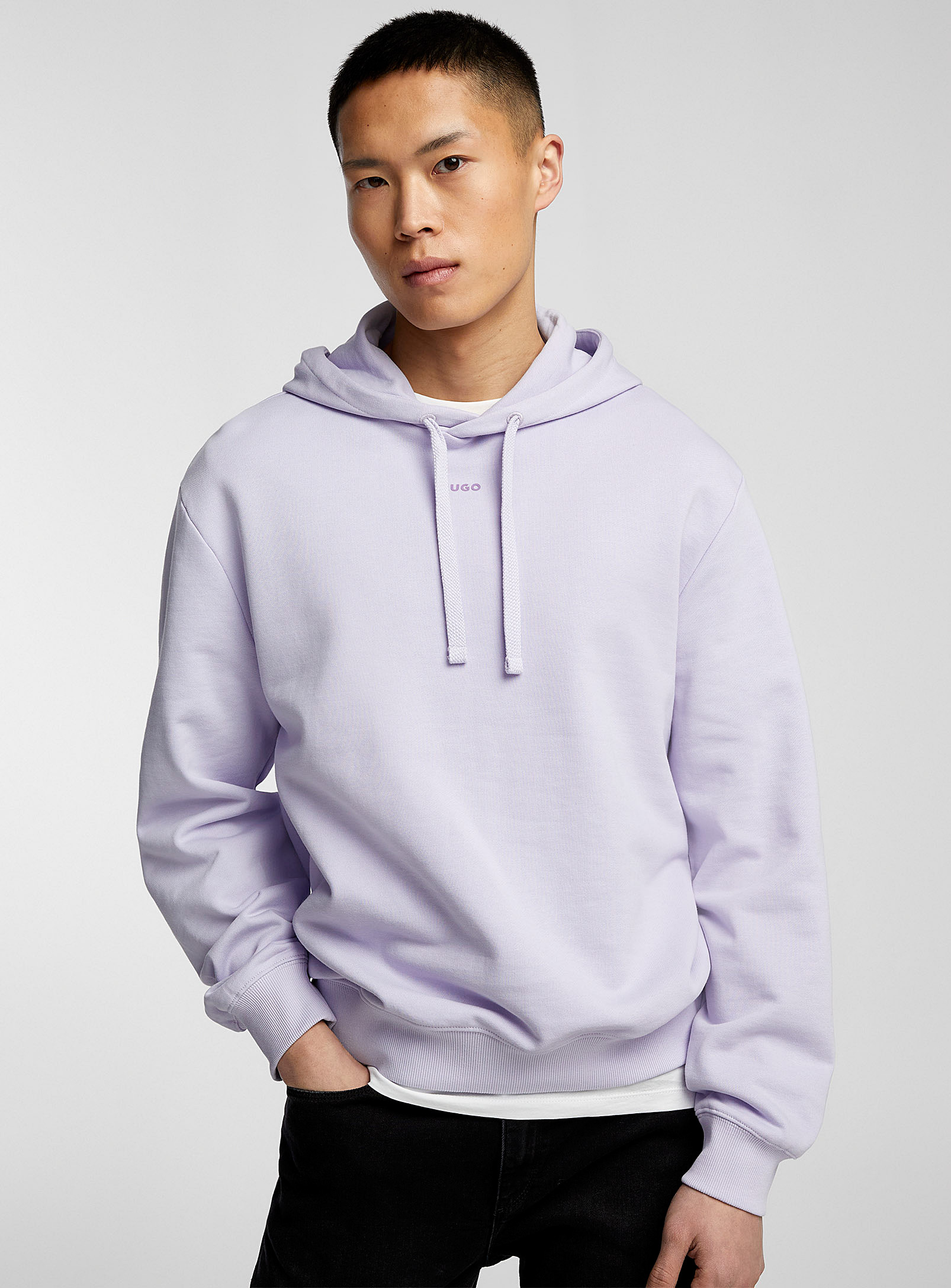 Hugo Hooded Dapo Sweatshirt In Lilacs