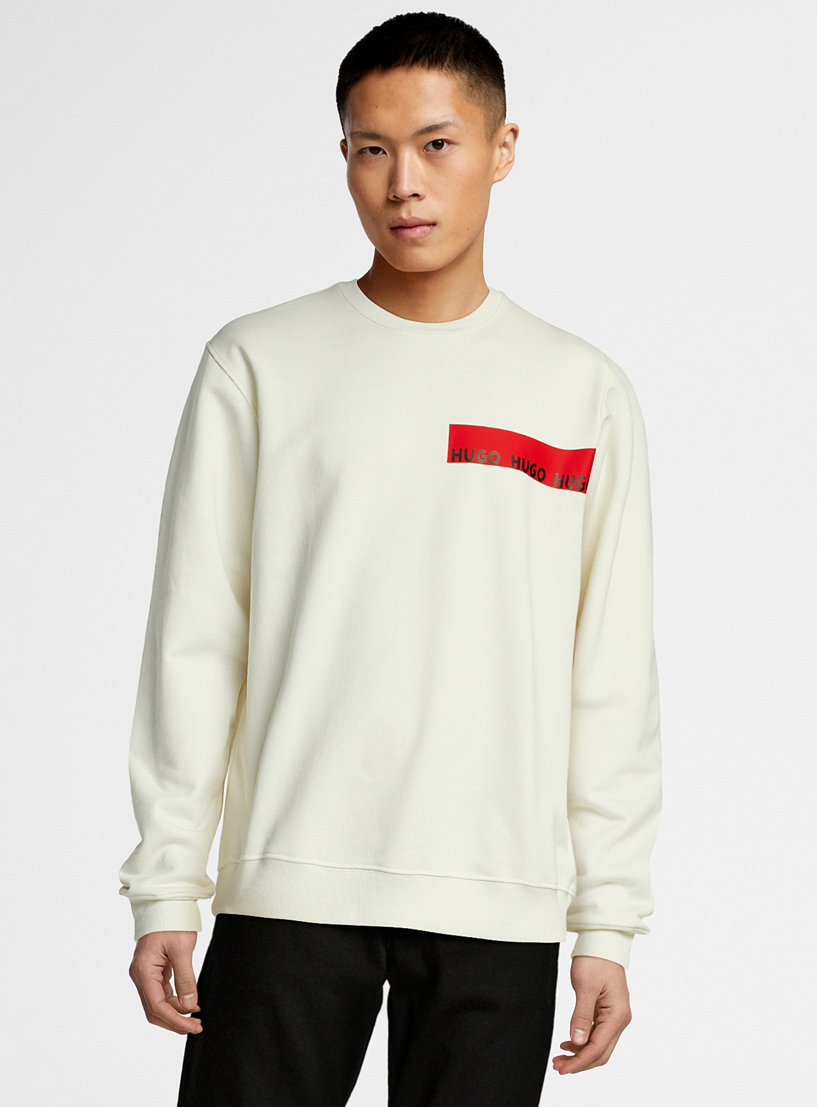HUGO - Men's Dranach framed logo sweatshirt
