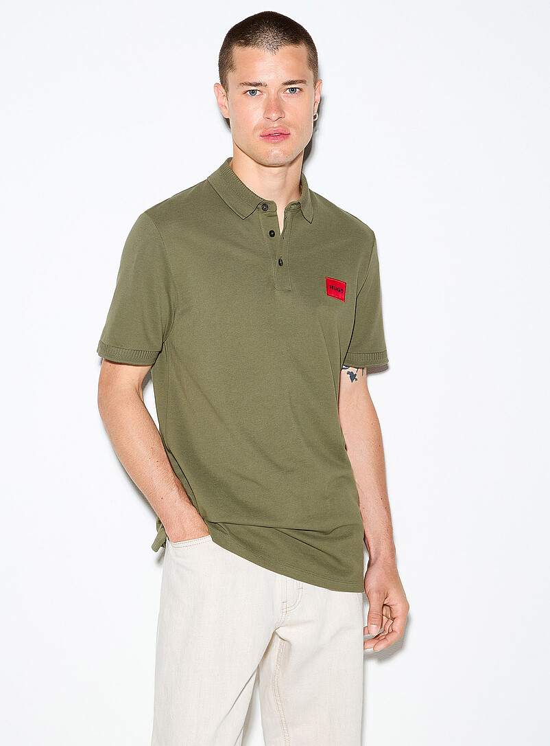 Dereso logo-emblem piqué polo product image (primary)