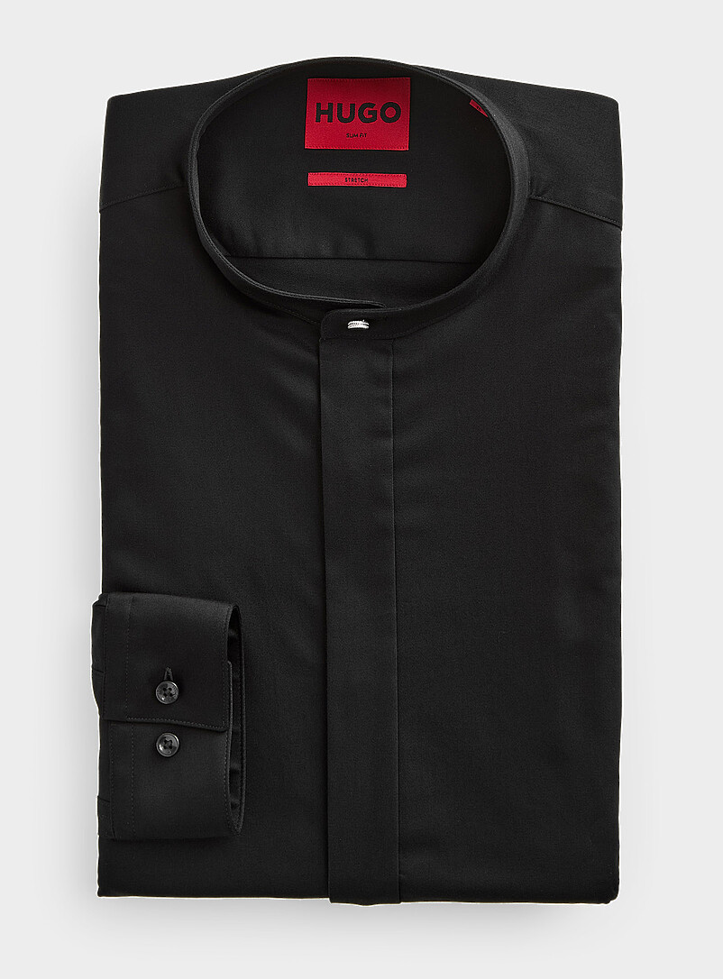 Kaleb black shirt Slim fit product image (primary)