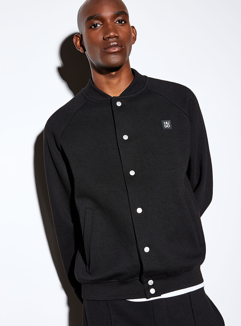 Dabin flat-rib jersey bomber jacket product image (primary)