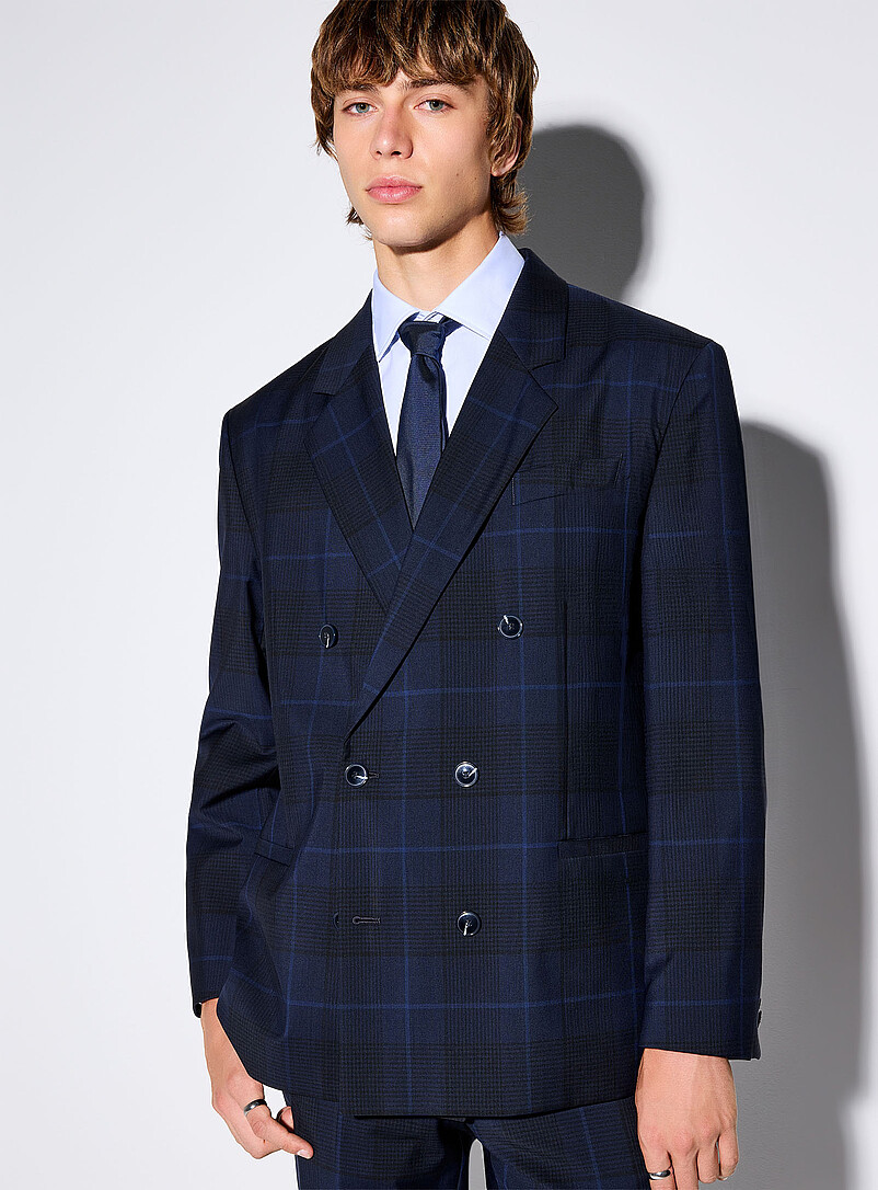 Kano Prince Of Wales Suit Jacket Modern Fit
