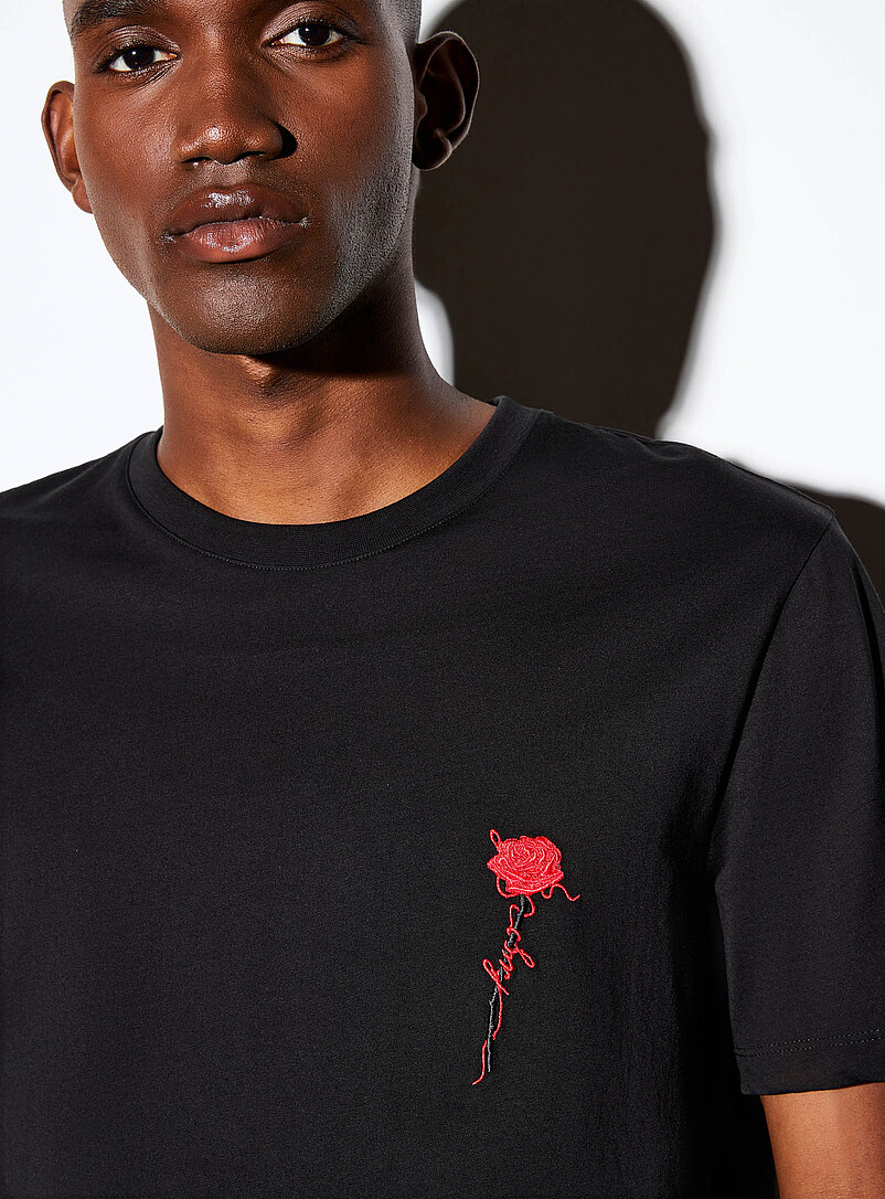Diflow embroidered rose T-shirt product image 2