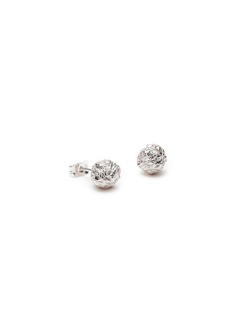 Dominic Dufour Silver Spherical meteor earrings
