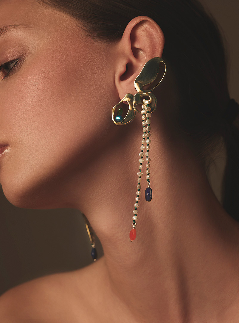 Nina Janvier Assorted Fiore earrings