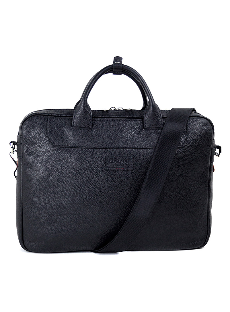 Snoland Black Leather briefcase