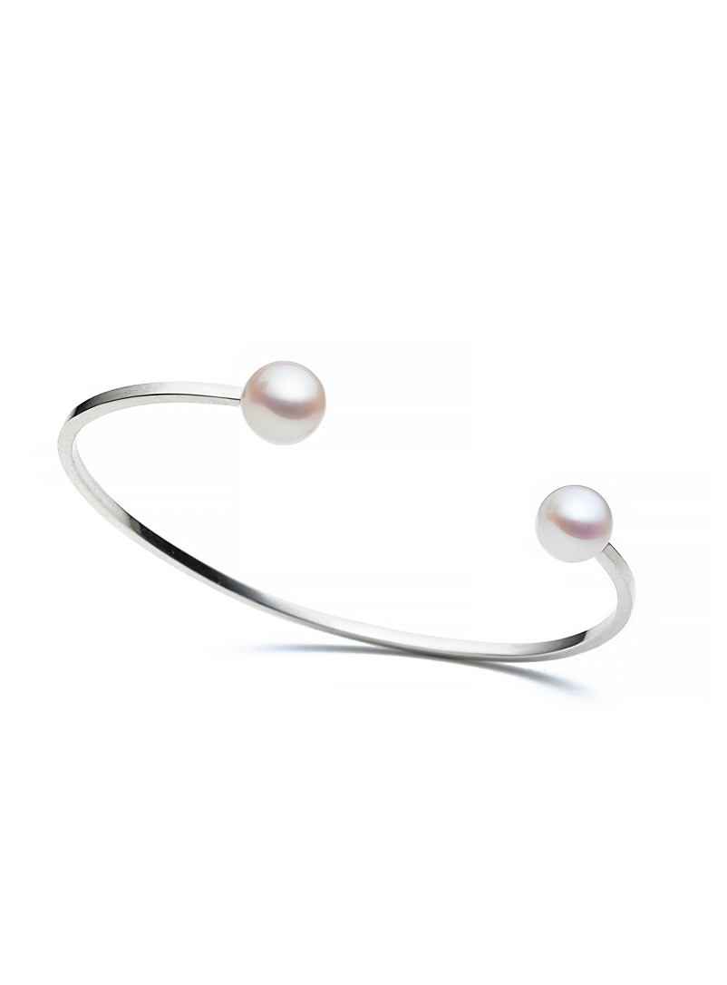 Atelier LAF Silver Pearl cuff bracelet