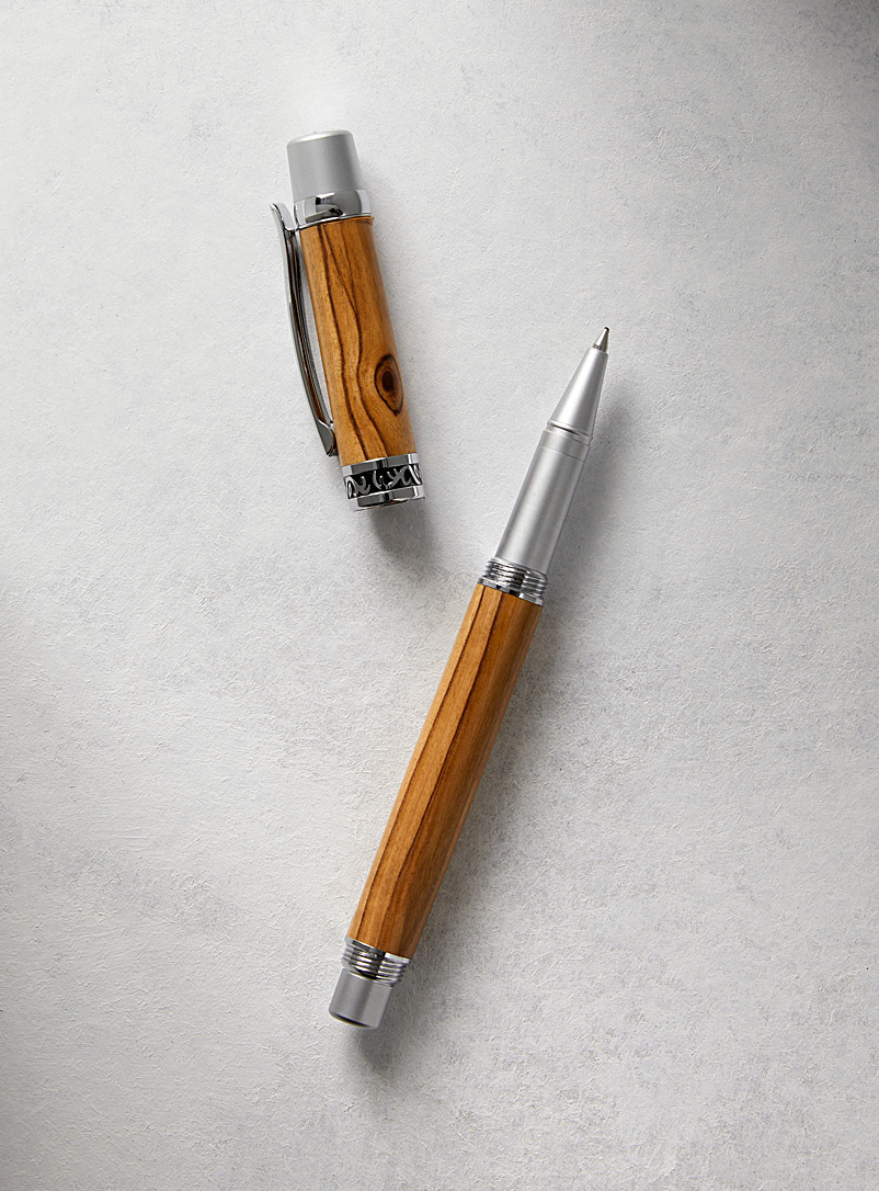Au tournant de l'art Brown Sierra luxurious wood ballpoint pen