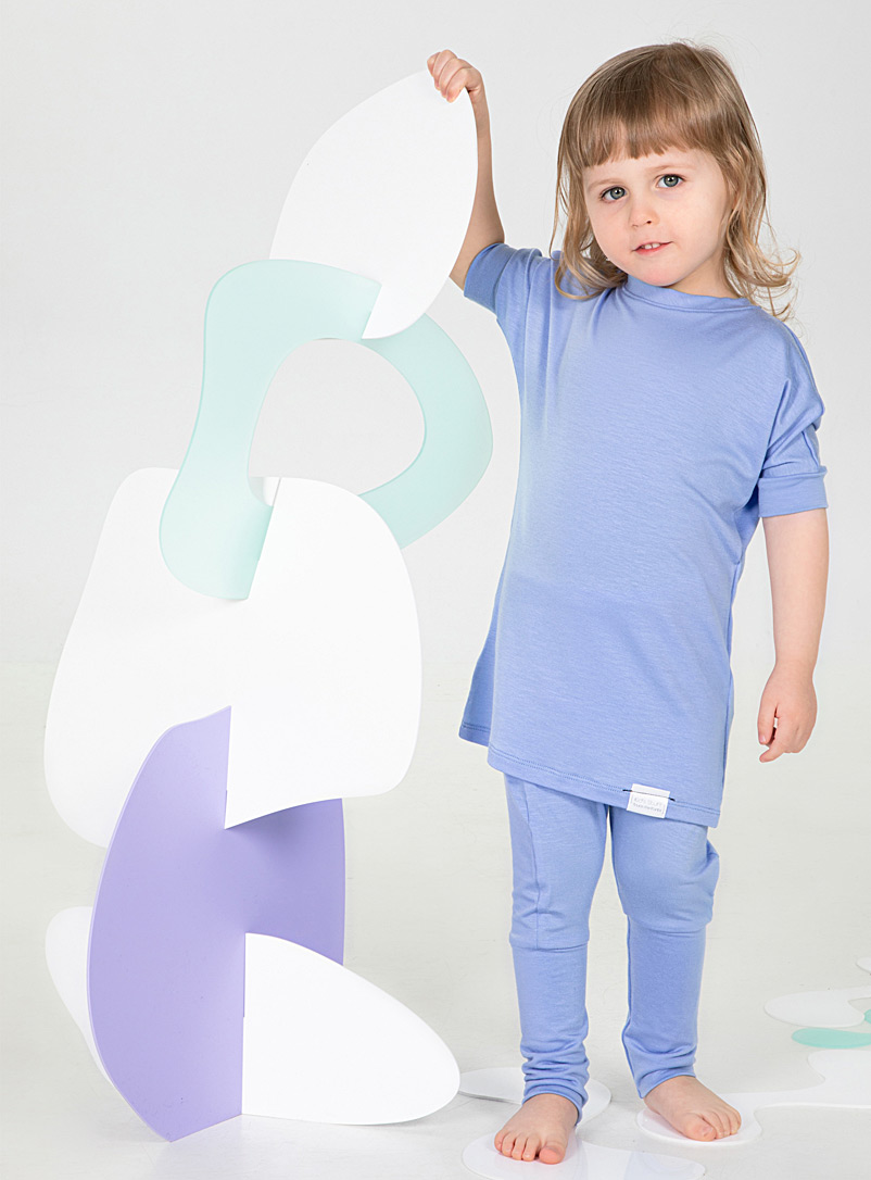 Trucs d'enfants: Le pantalon évolutif lyocell ultradoux Enfant Bleu