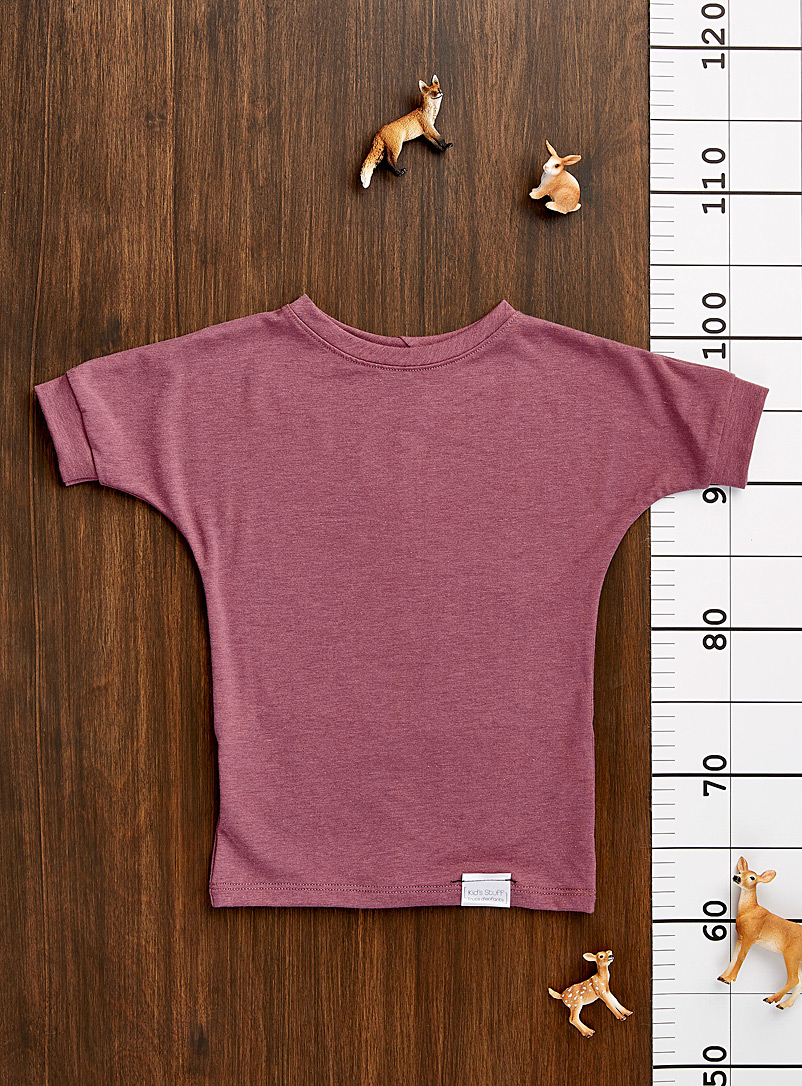 Trucs d'enfants: Le t-shirt évolutif doux bambou Enfant Rose