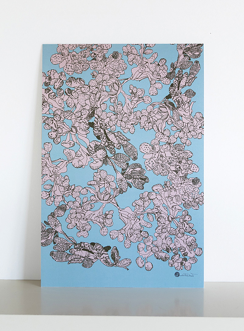 Pascale Faubert créations: L'affiche marée basse 12 x 18 po Bleu assorti