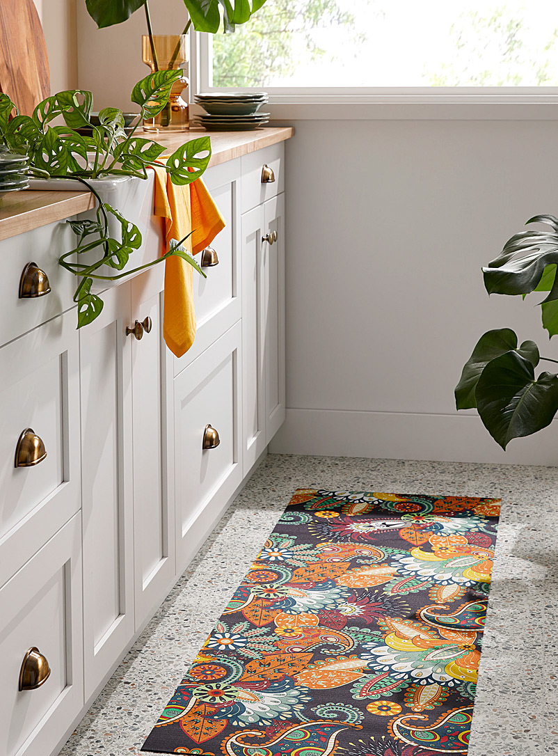 Simons Maison: Le tapis de cuisine paisley éclaté 52 x 150 cm Assorti