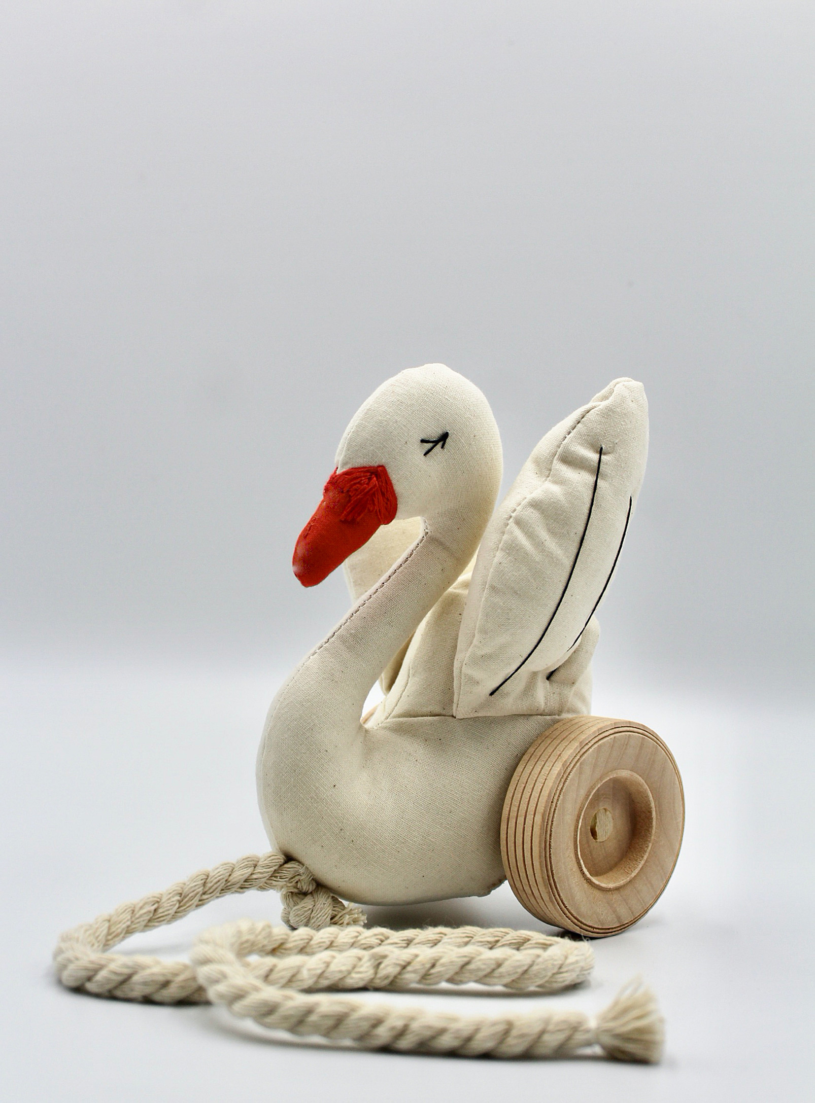 Brownstone Playhouse - Baby swan pull toy