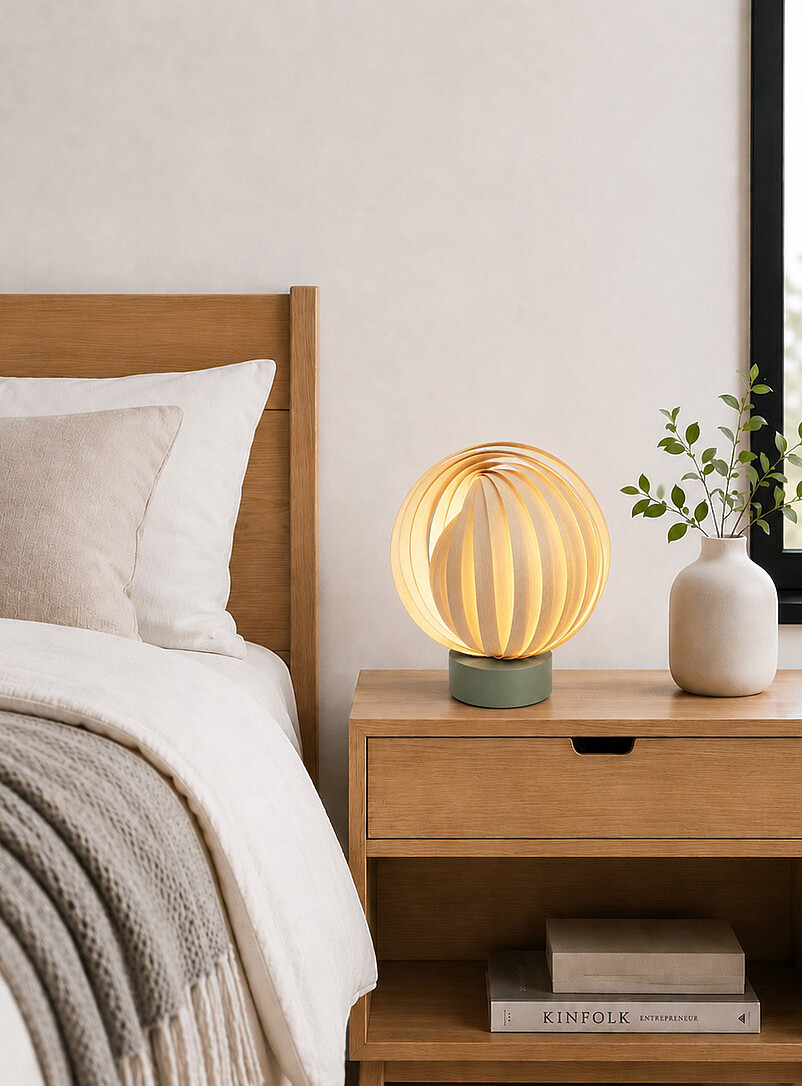 Alba white birch table lamp product image 3