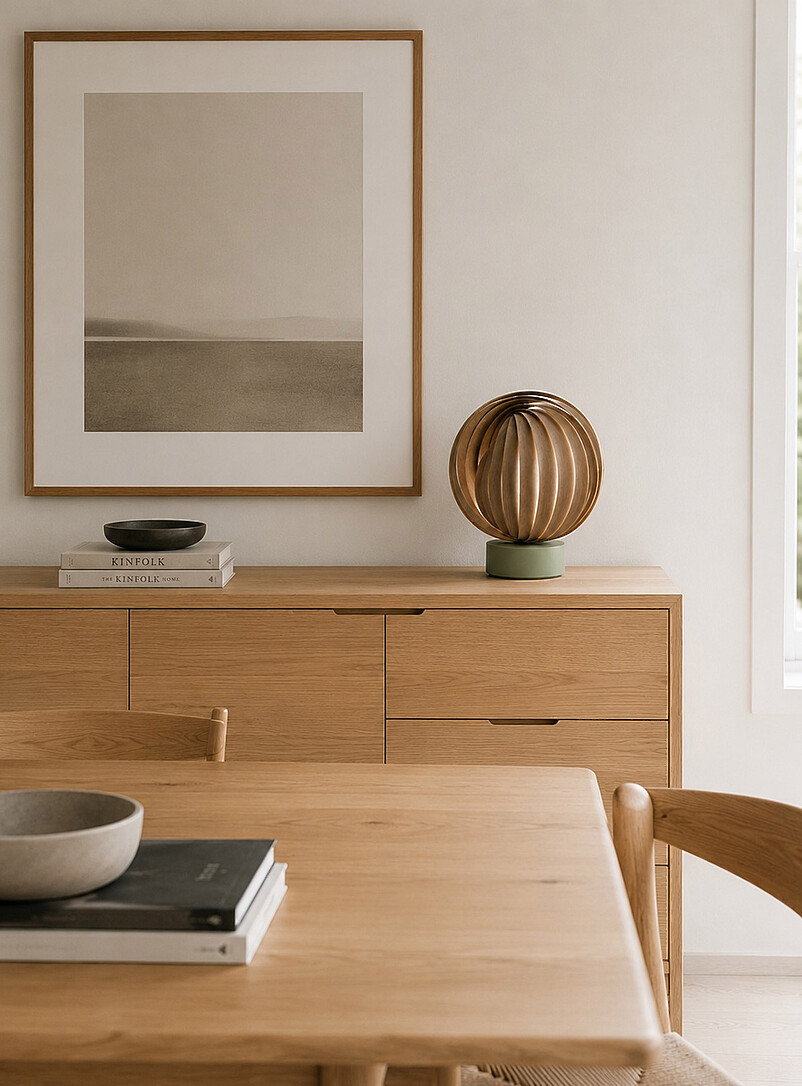 Alba walnut table lamp product image 2