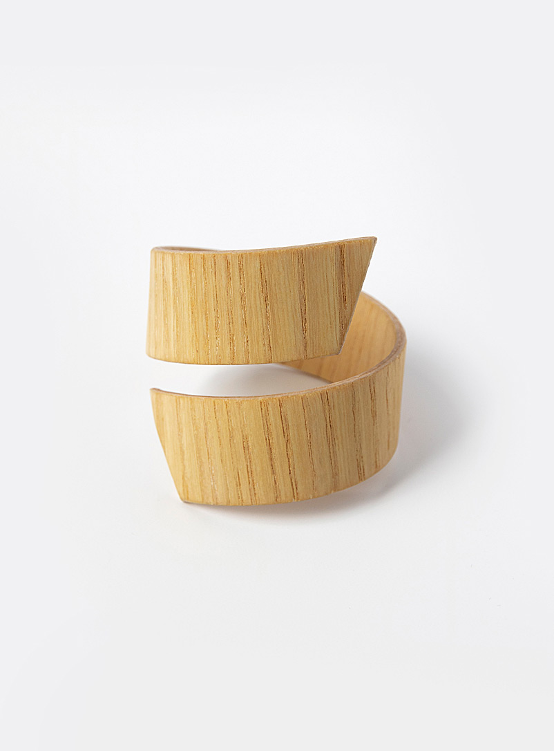 Bom(design): Le bracelet ruban de bois véritable Frêne