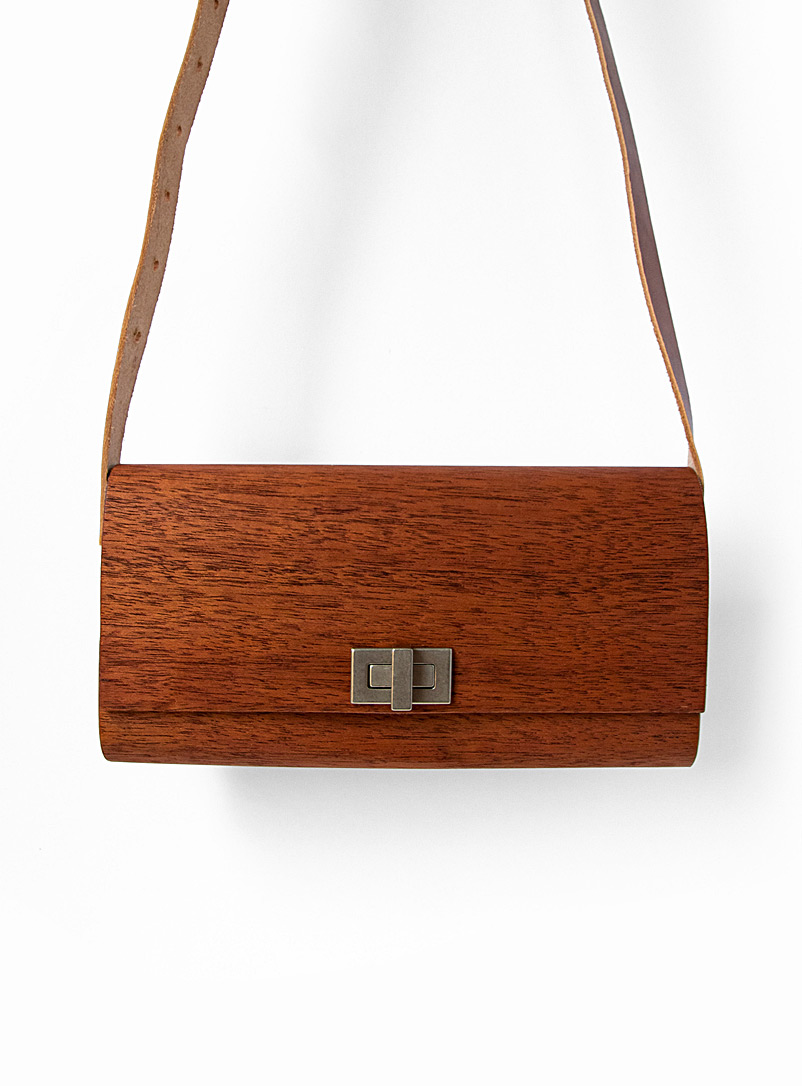 Bom(design): Le sac koula bois véritable Acajou