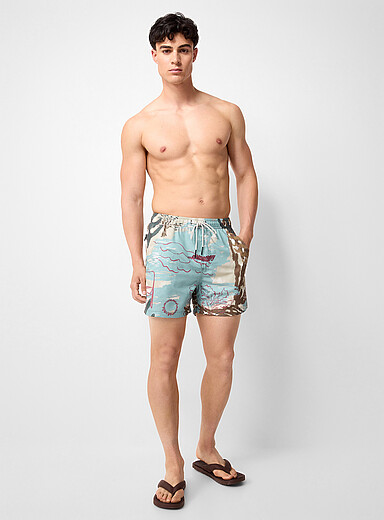 Le maillot short d&eacute;sert abstrait Montara