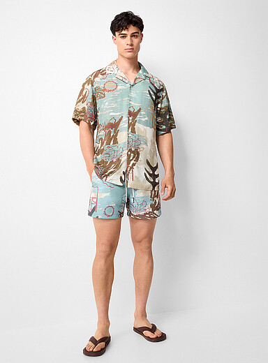Montara abstract desert camp shirt