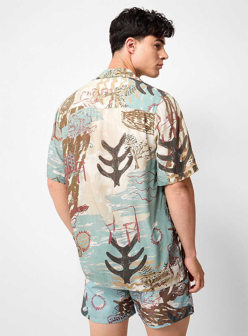 Montara abstract desert camp shirt product image 3