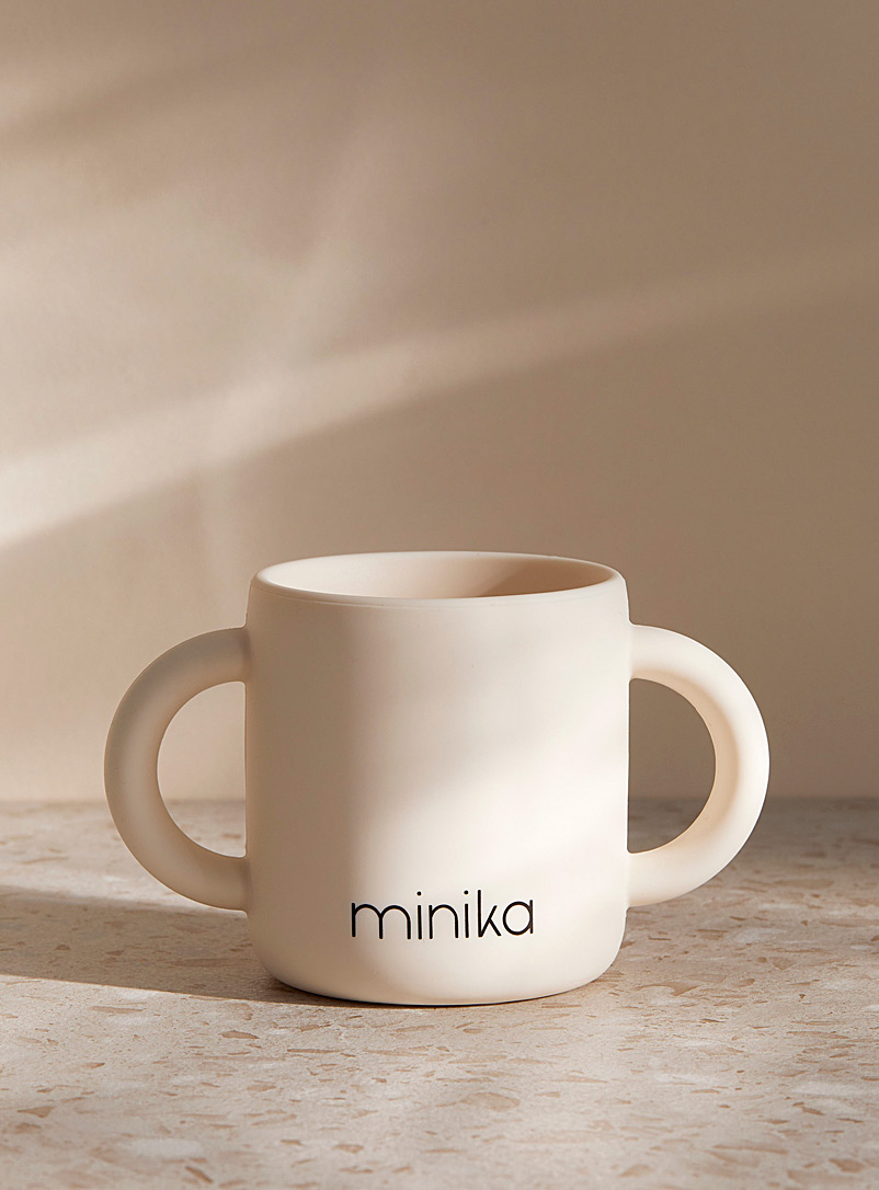 Minika White Silicone learning cup