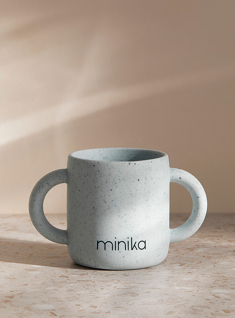 Minika Baby Blue Silicone learning cup