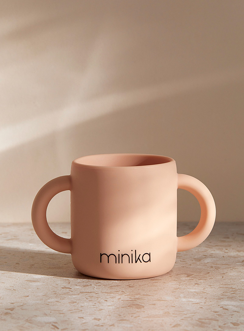 Minika Dusky Pink Silicone learning cup