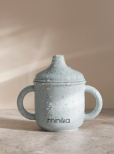 Cuillère en silicone pour bébé- Coquille d'oeuf par Minika 