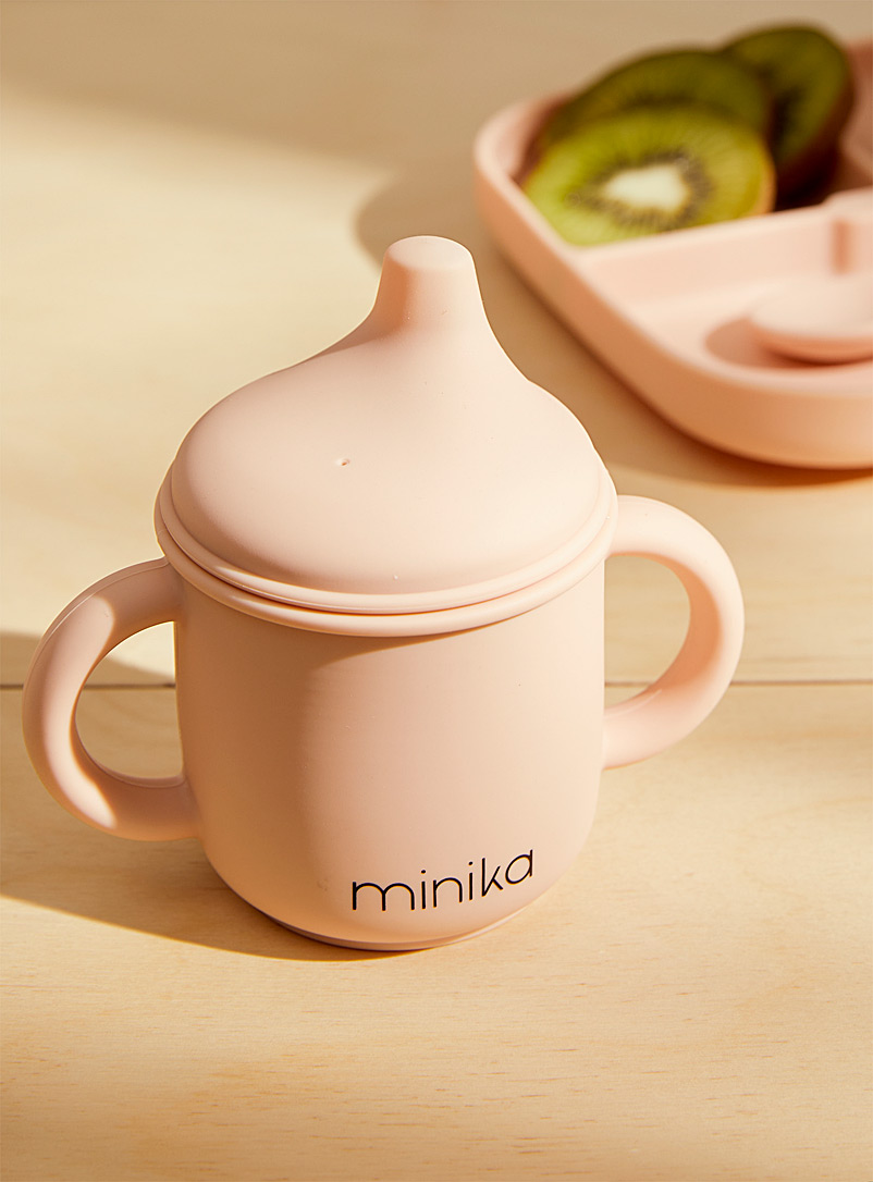Minika: Le verre à bec en silicone Rose