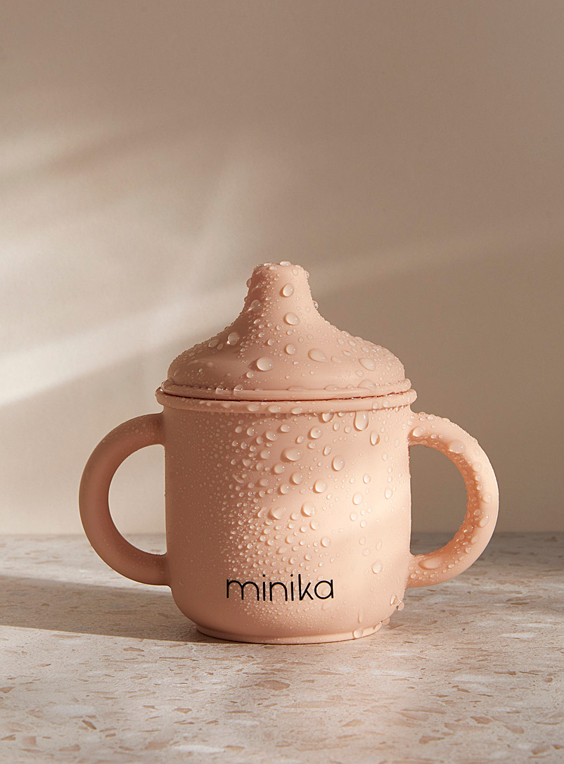 Minika: Le verre à bec en silicone Vieux rose