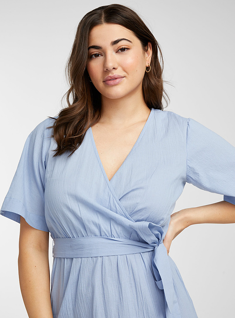 Organic cotton crossover beach dress 