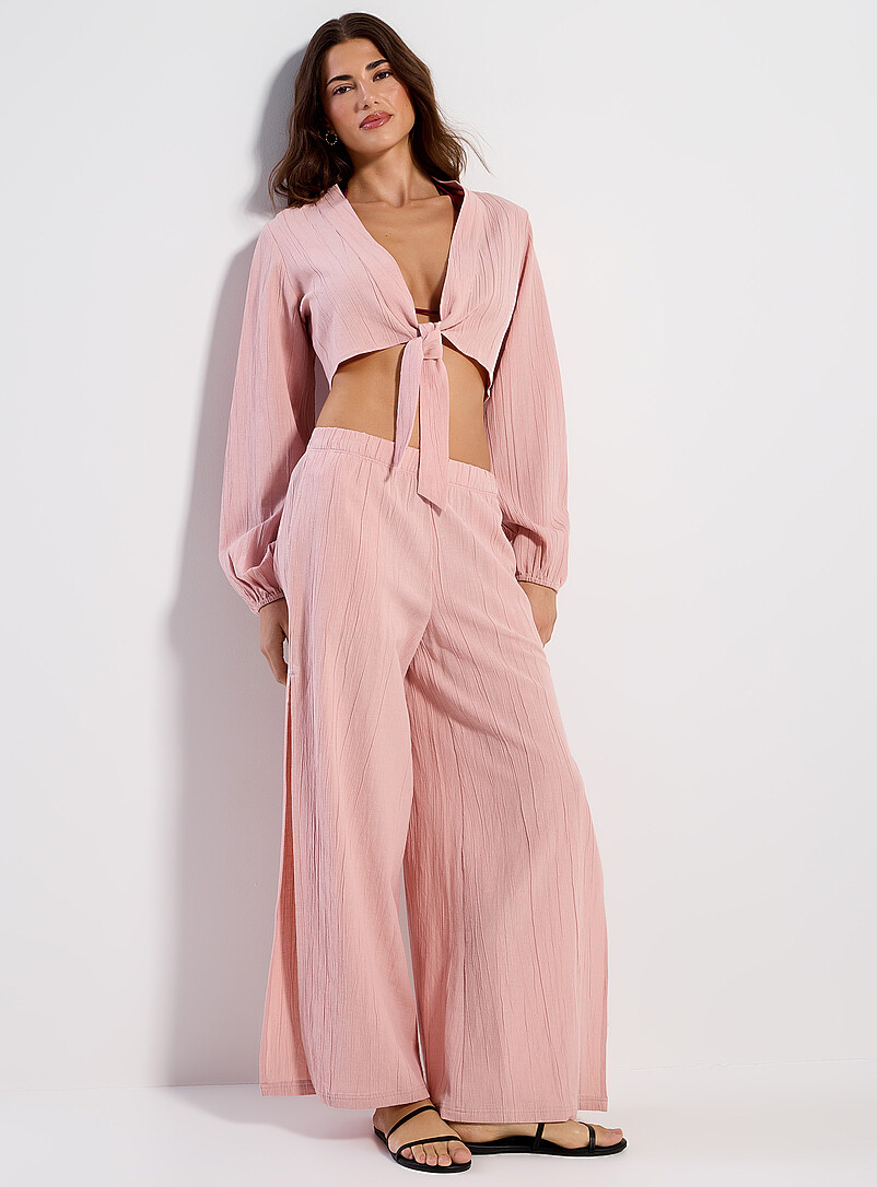 Simons: Le bol&eacute;ro manches bouffantes Vieux rose pour femme