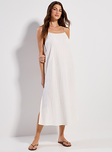 La robe maxi texture froiss&eacute;e