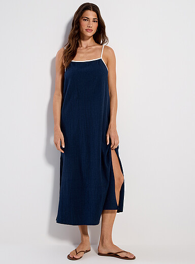 La robe maxi texture froiss&eacute;e