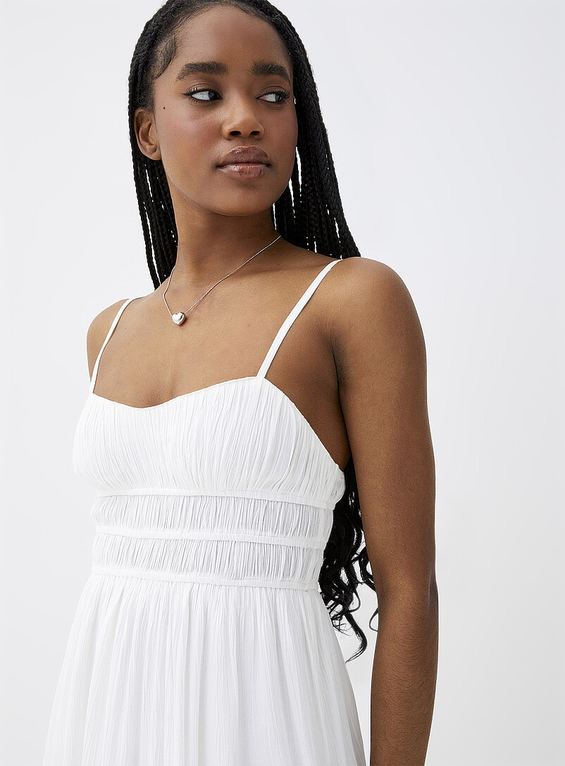 Twik Black Ruching and ruffles dress for women