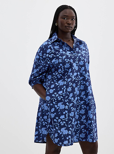 Flower bouquet shirtdress