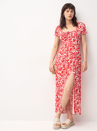 Twik: La robe maxi effet froiss&eacute; Sarcelle - Turquoise pour femme