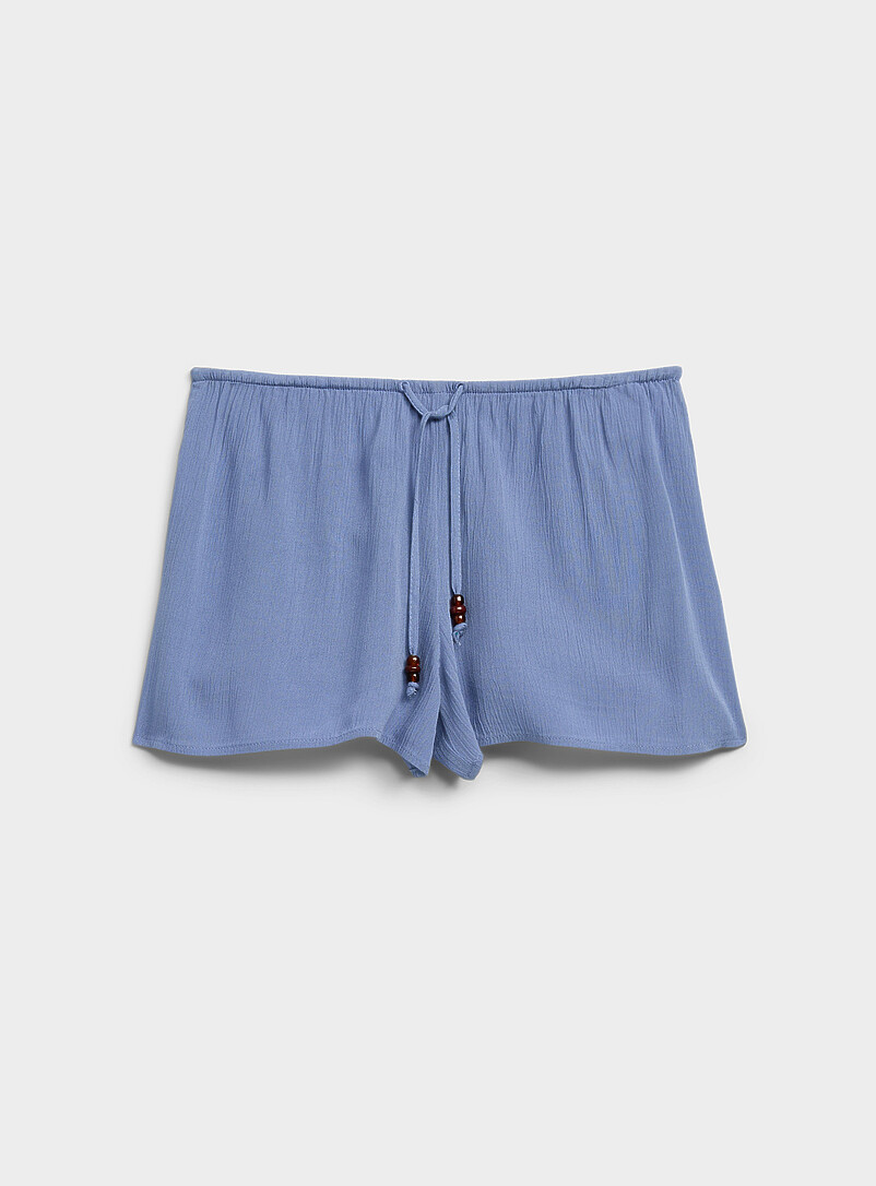 Twik: Le minishort froiss&eacute; taille &eacute;lastique Orange vif - Citrus pour femme