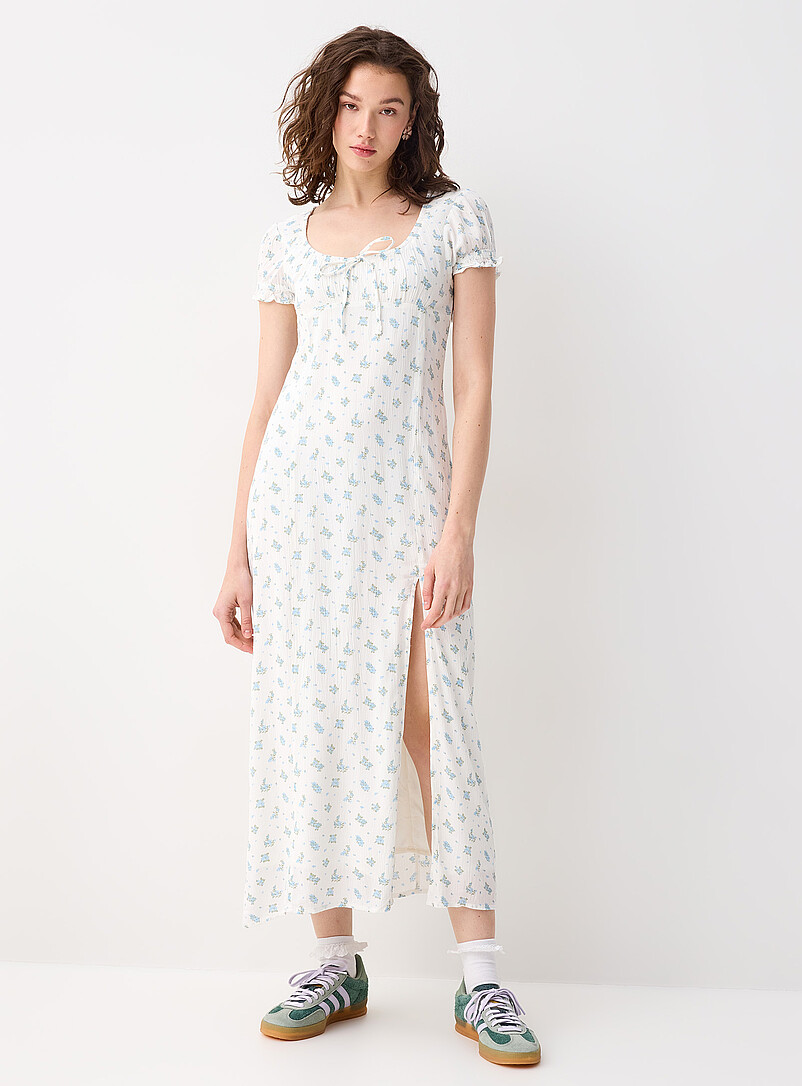 Crinkled-finish maxi dress product image (primary)