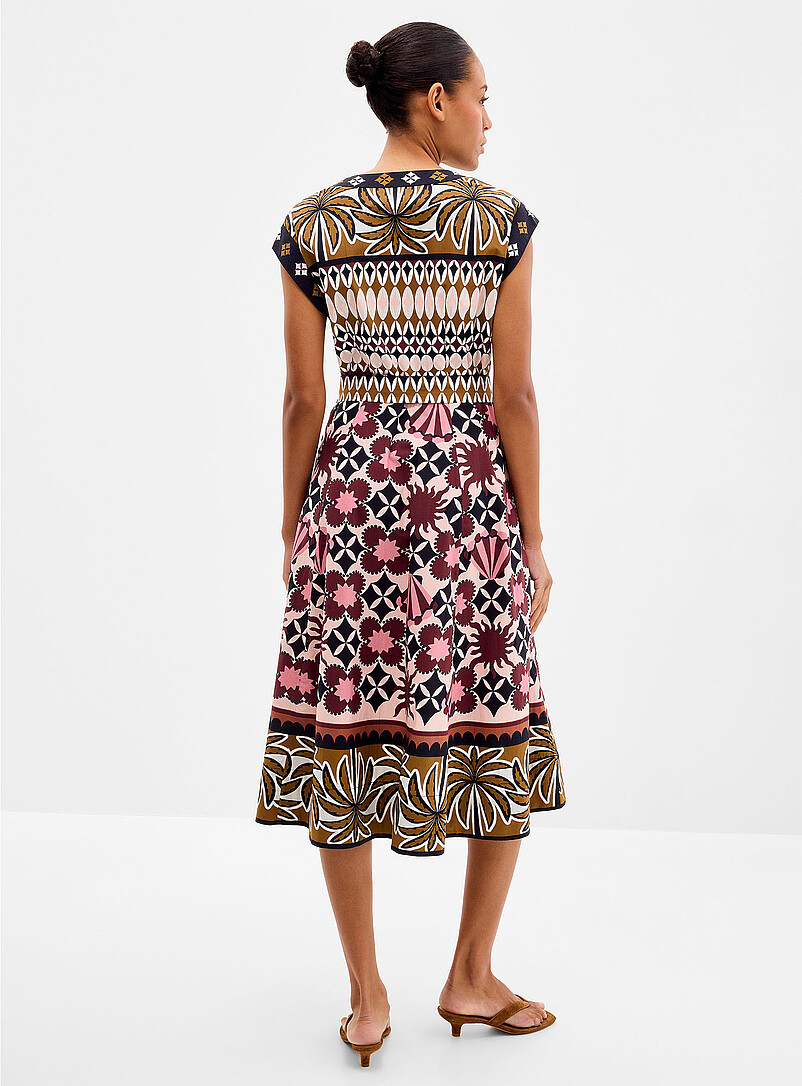 Tropical mosaic belted shirtdress product image 3