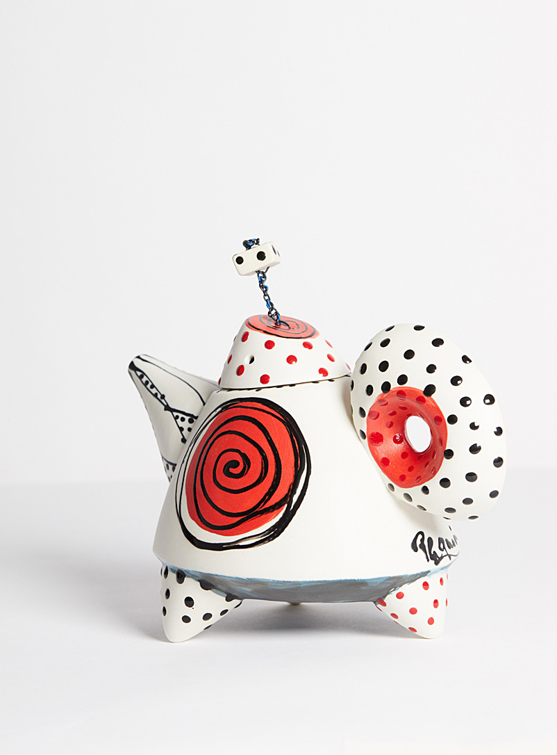 Paquin céramique Assorted Whimsical no 1 porcelain teapot